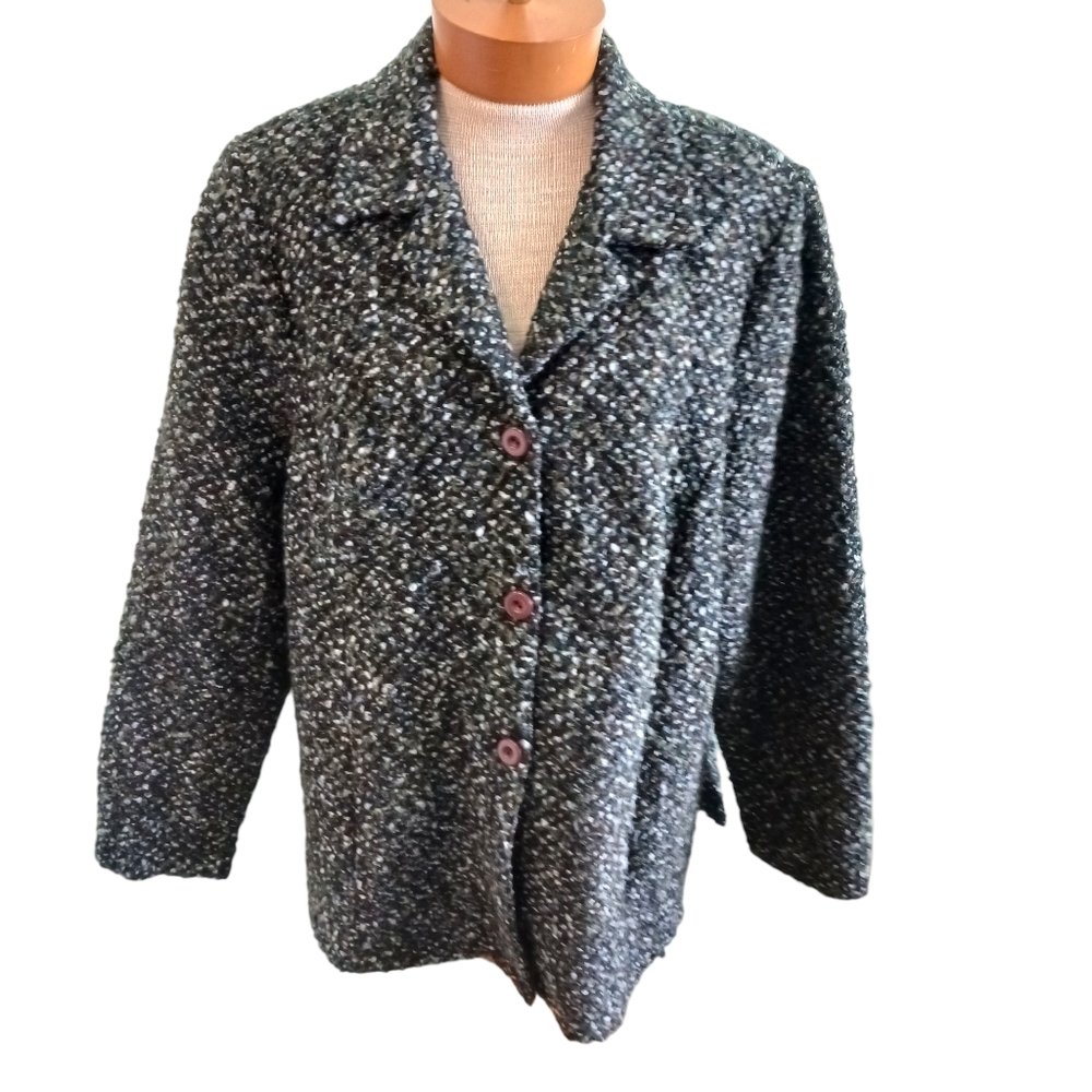 Vintage Ashley Stewart Women’s Sweater Cardigan Green Size 18 Lagenlook USA